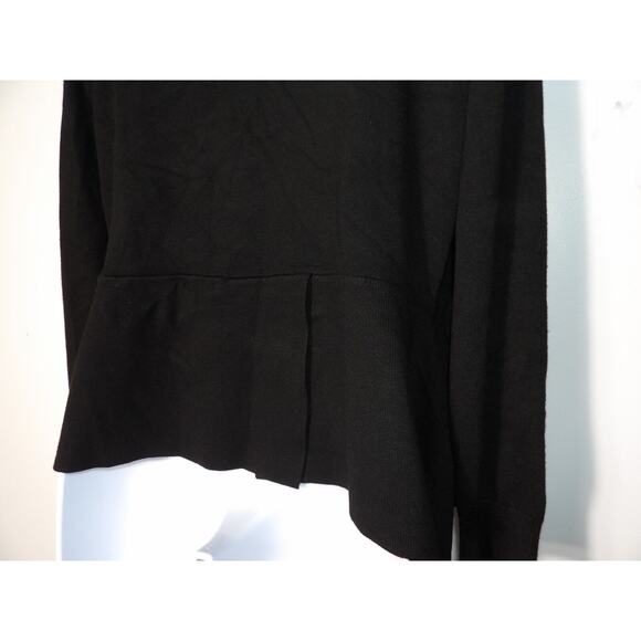 Love Scarlett Cardigan Sweater Black Womens Large Open Style Minimalist Capsule - Picture 11 of 11